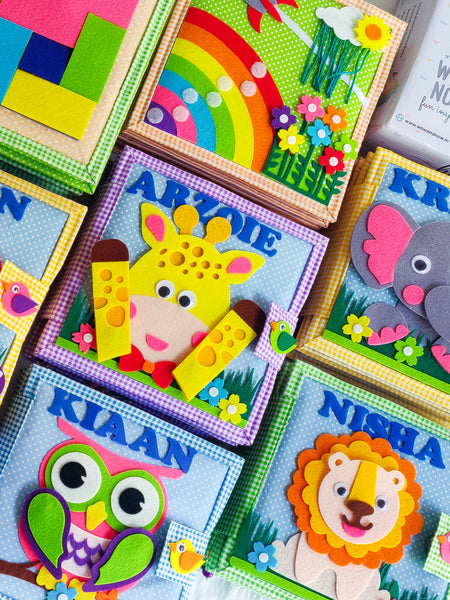 Load image into Gallery viewer, Personalized Sensory Baby & Toddler Busy Book - (Elephant)