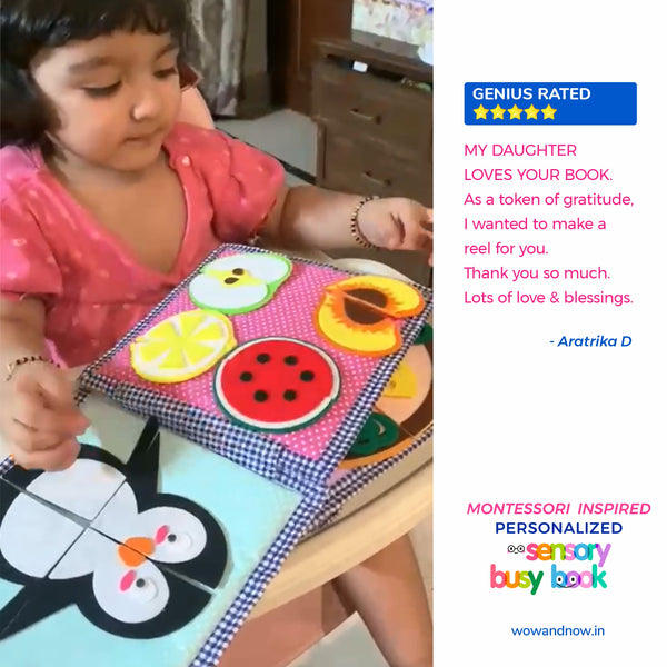 Load image into Gallery viewer, Personalized Sensory Quiet Book (Lion) - Montessori Baby, Toddler Toys