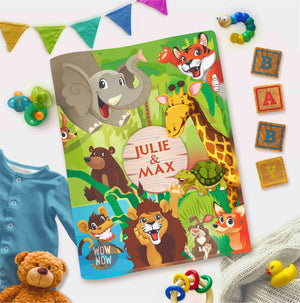 Safari Jungle - Personalized Interactive Activity Book