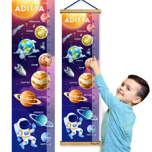 Hanging Out in Space - Personalized Themed Height Chart