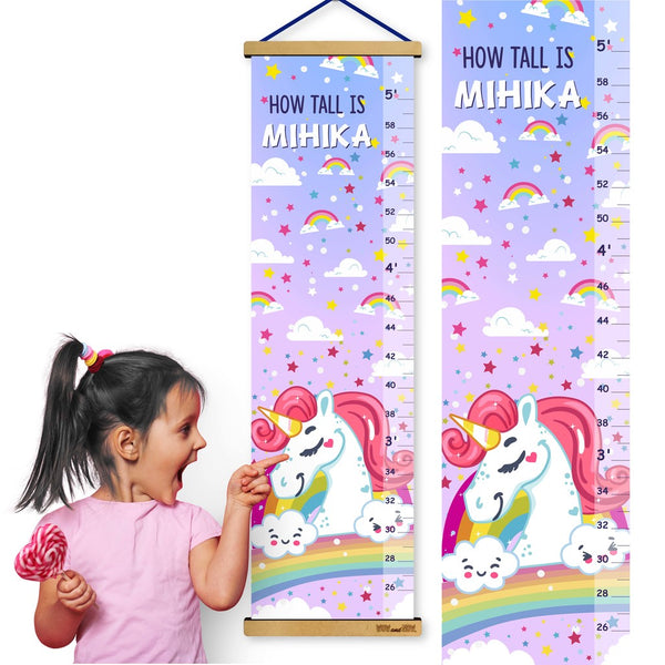 Load image into Gallery viewer, Unicorn - Personalized Wall Growth Height Chart Tracker