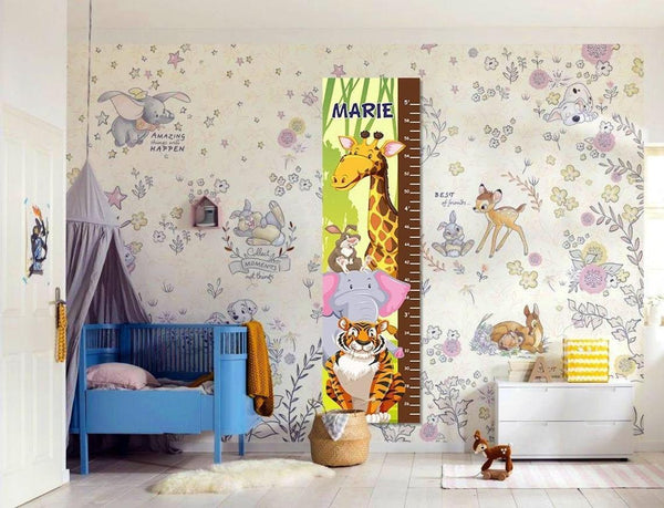 Load image into Gallery viewer, Jungle Safari - Personalized Wall Growth Height Chart Tracker