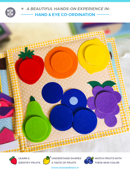 Load image into Gallery viewer, Personalized Montessori Sensory Busy Activity Book for Toddlers | Quiet Book with Colors, Shapes, Learning Numbers &amp; Counting
