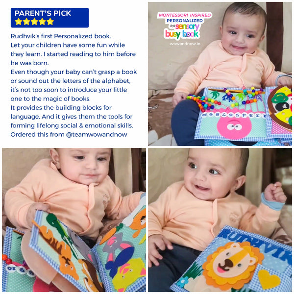 Load image into Gallery viewer, Personalized Sensory Baby &amp; Toddler Busy Book - (Elephant)
