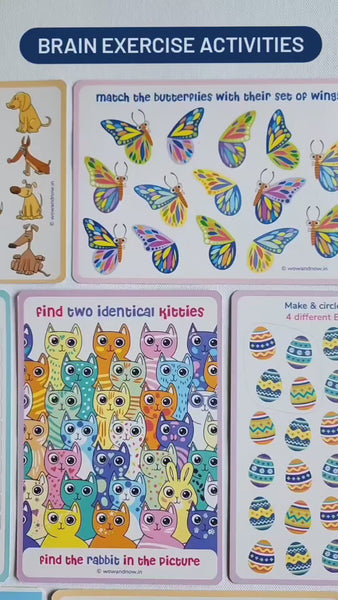 Load and play video in Gallery viewer, Personalized A-Z letters of the Alphabet with 12 ACTIVITY Flash Cards

