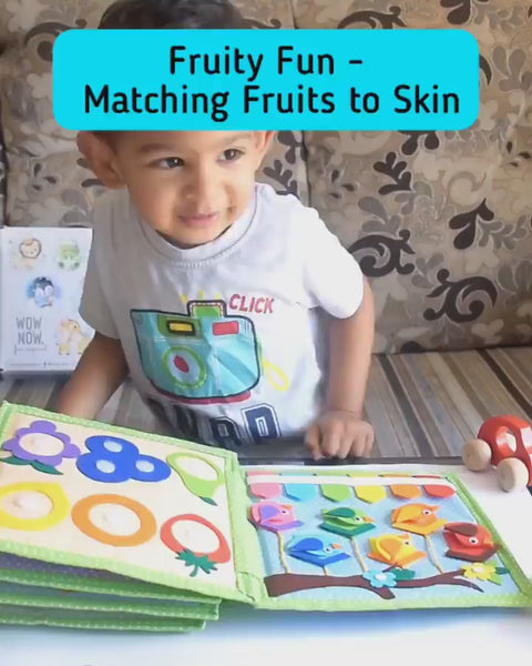 Load and play video in Gallery viewer, Personalized Color Pop Sensory Quiet Book for Toddlers - Montessori Inspired
