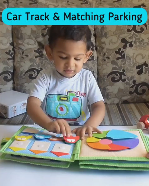 Load and play video in Gallery viewer, Personalized Color Pop Sensory Quiet Book for Toddlers - Montessori Inspired
