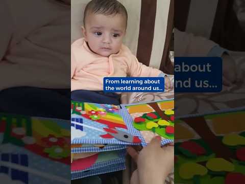 Load and play video in Gallery viewer, Personalized Sensory Baby &amp; Toddler Busy Book - (Elephant)

