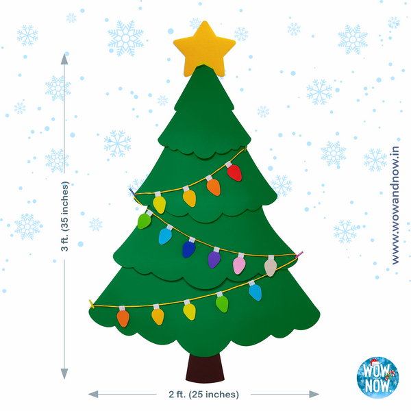 Load image into Gallery viewer, Personalized Peek-a-Boo Animal Safari Sensory Quiet Book + Personalized Felt Christmas Tree with 23 Colorful Ornaments
