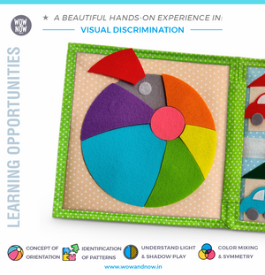Personalized Color Pop Sensory Quiet Book - Montessori Inspired