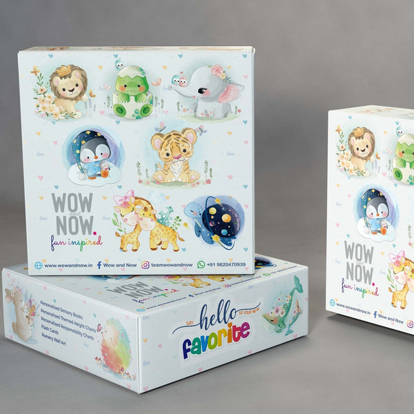 Load image into Gallery viewer, Personalized Animal Safari Sensory Quiet Book (Bailey - The Elephant) - Montessori Toys
