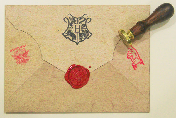 Load image into Gallery viewer, Personalised Harry Potter Hogwarts Acceptance Letter with Hogwarts School Ministry of Magic Wax Seal Stamp
