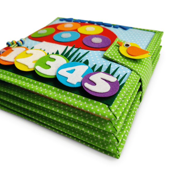 Load image into Gallery viewer, Personalized Color Pop Sensory Quiet Book for Toddlers - Montessori Inspired
