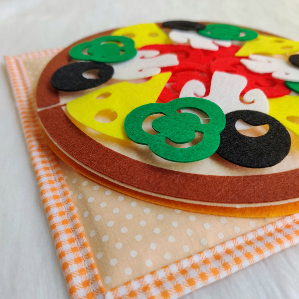 Load image into Gallery viewer, Personalized Peek-a-Boo Animal Safari Sensory Quiet Book + Personalized Felt Christmas Tree with 23 Colorful Ornaments
