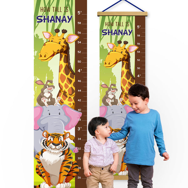 Load image into Gallery viewer, Jungle Safari - Personalized Themed Height Chart
