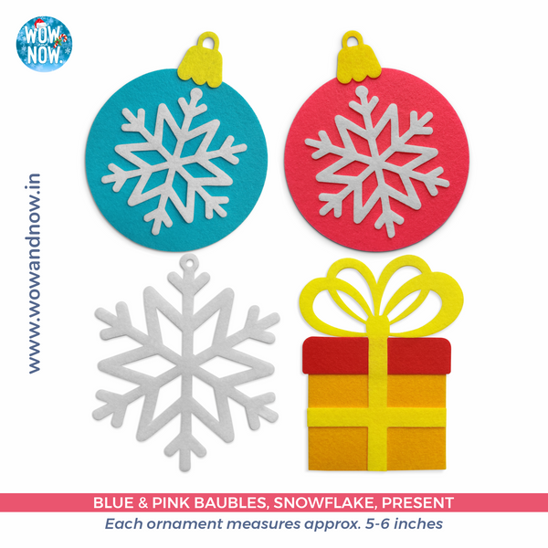 Load image into Gallery viewer, Personalized Wall Hanging Montessori DIY Felt Christmas Tree with 23 Colorful Felt Ornaments, Christmas Tree Gift Toddler
