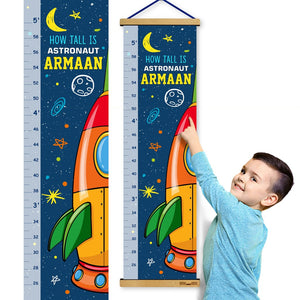 Outer Space Rocket-ship - Personalized Themed Height Chart