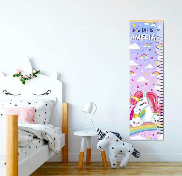 Load image into Gallery viewer, Unicorn - Personalized Wall Growth Height Chart Tracker
